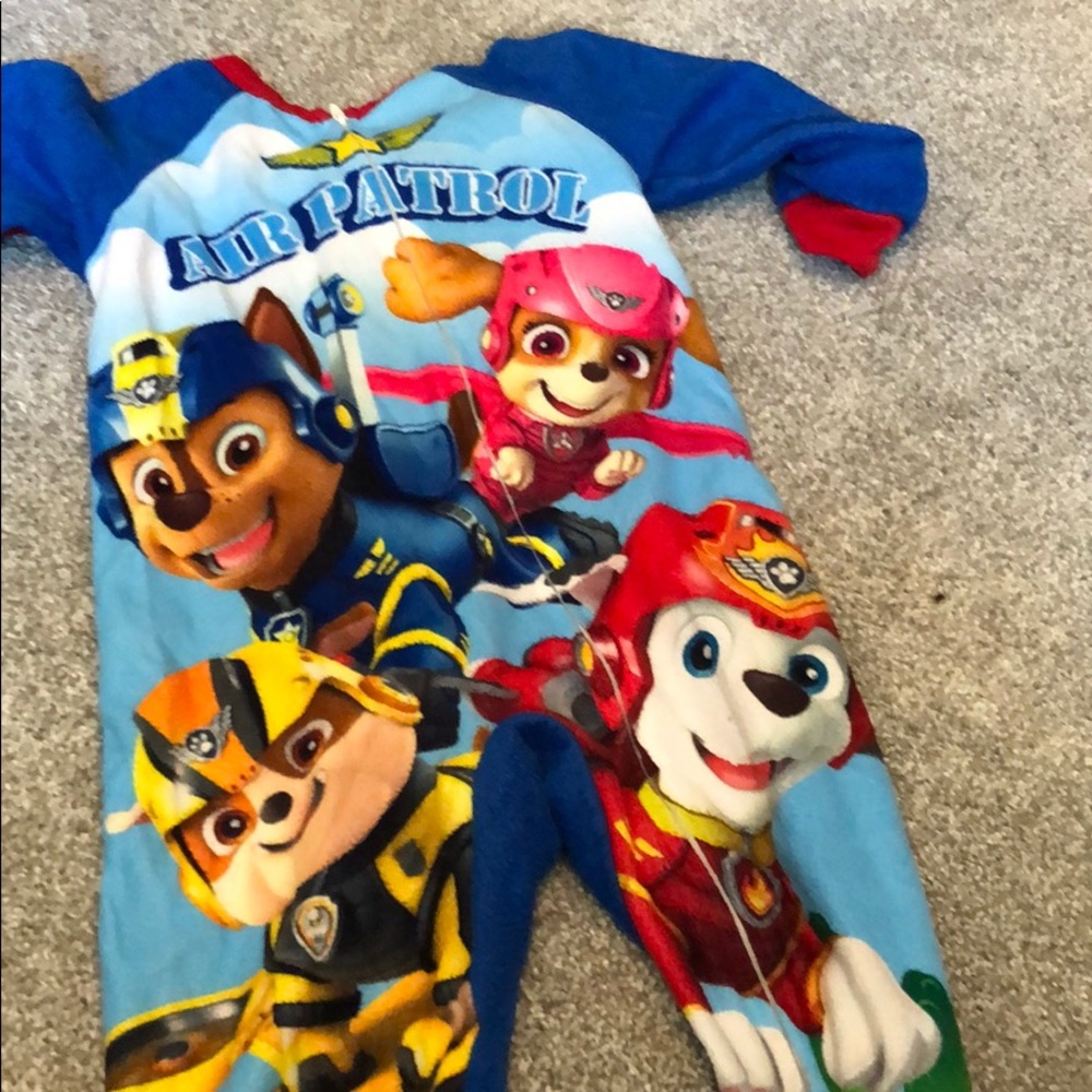 Paw patrol footed pj size 4t